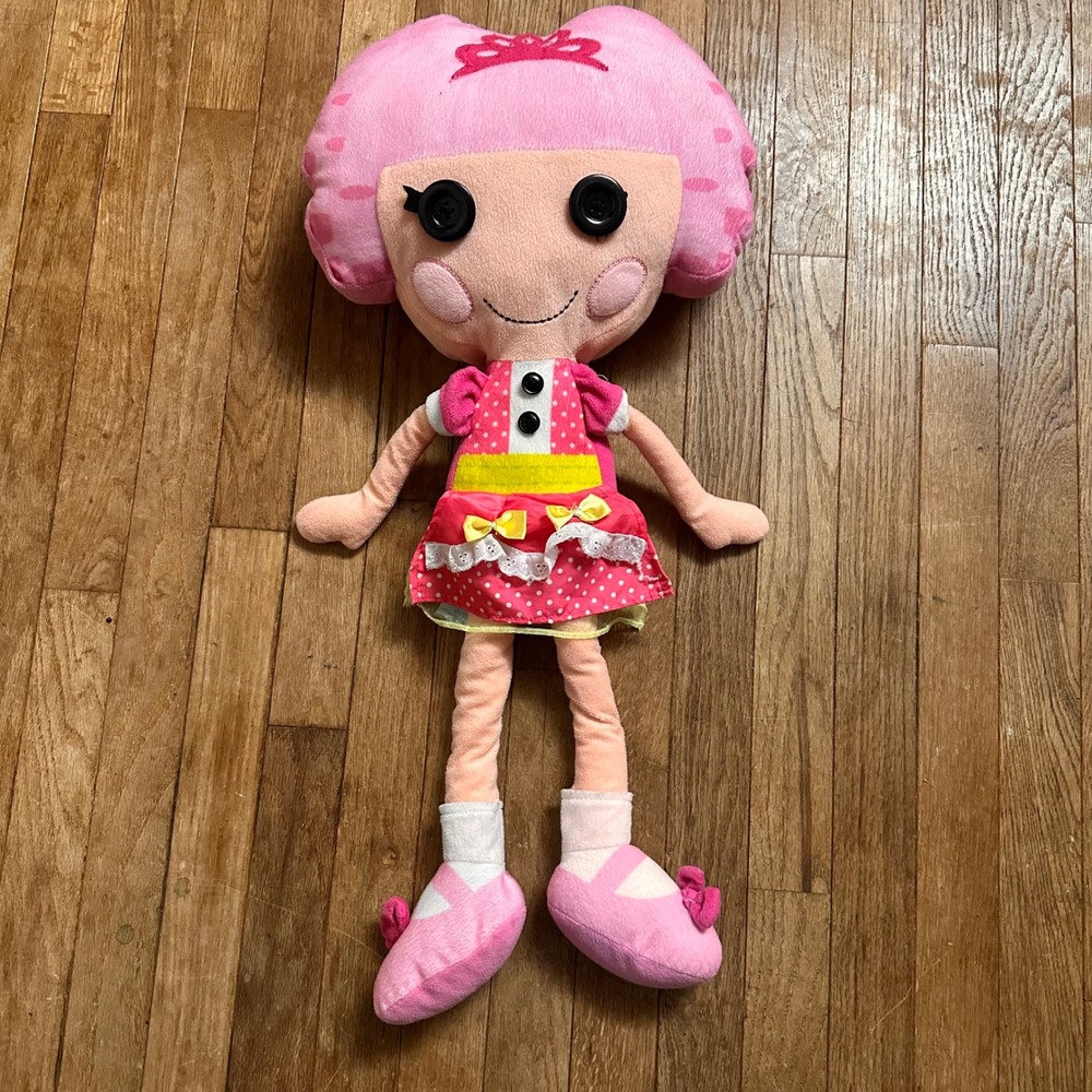Lalaloopsy Pillow Jewel Sparkles Plush Doll Girls Large 24 Inch Button Eyes Pink